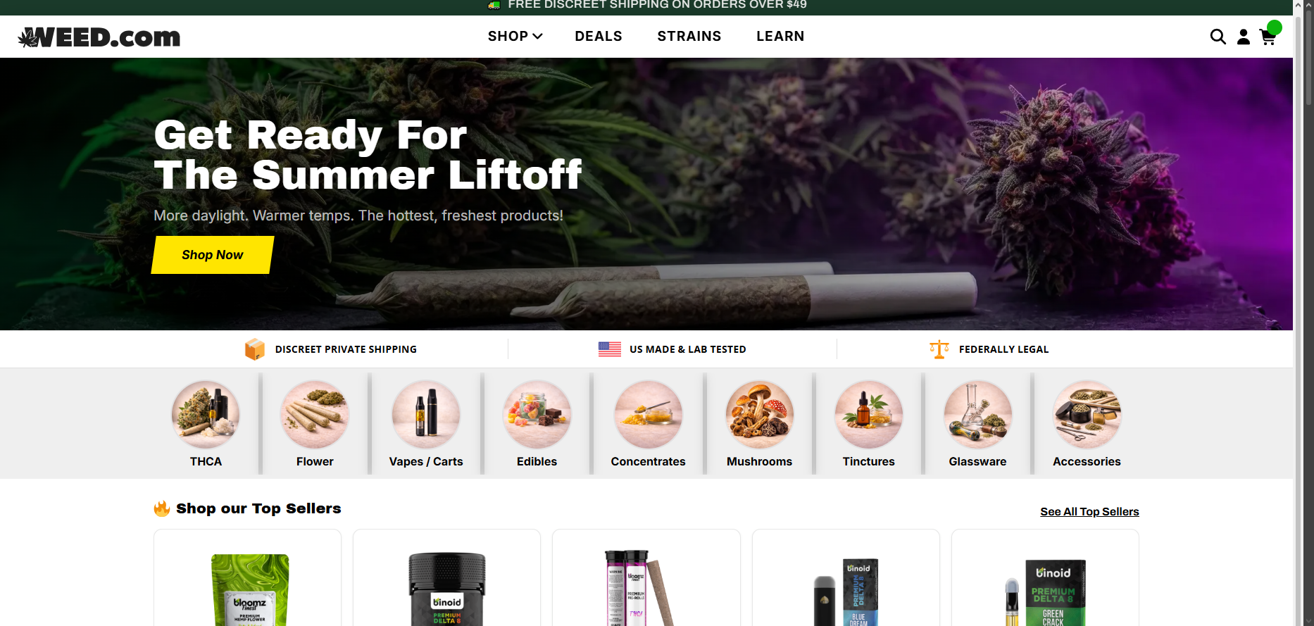 Weed.com E-Commerce - Codes Minds Case Study