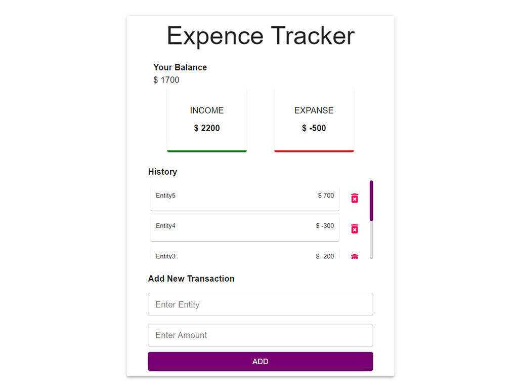 Expance Tracker